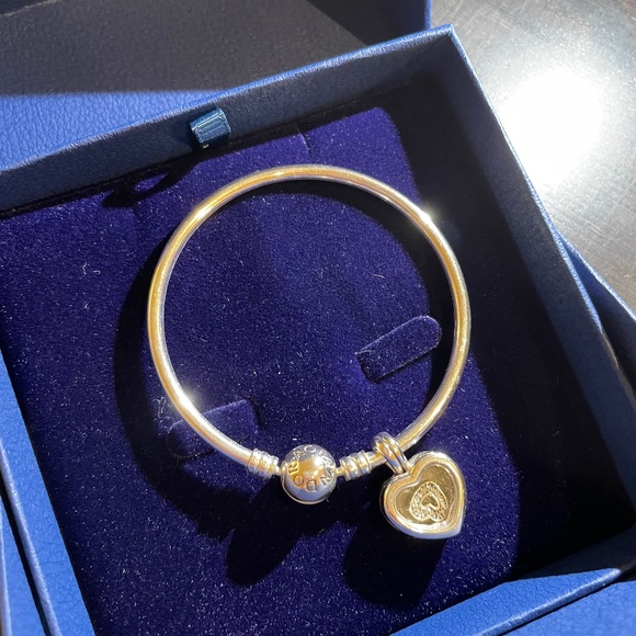 Pandora Charm Bracelet And Heart Locket 
